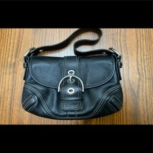 Leather Coach shoulder bag
